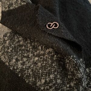 Elegant Black and Gray Women's Cape